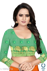 COTTON BASED JACQUARD SAREES - Saree Length Size-5.5, Blouse Length Size-0.8, Cotton Silk, Zari Woves, Pack of :1